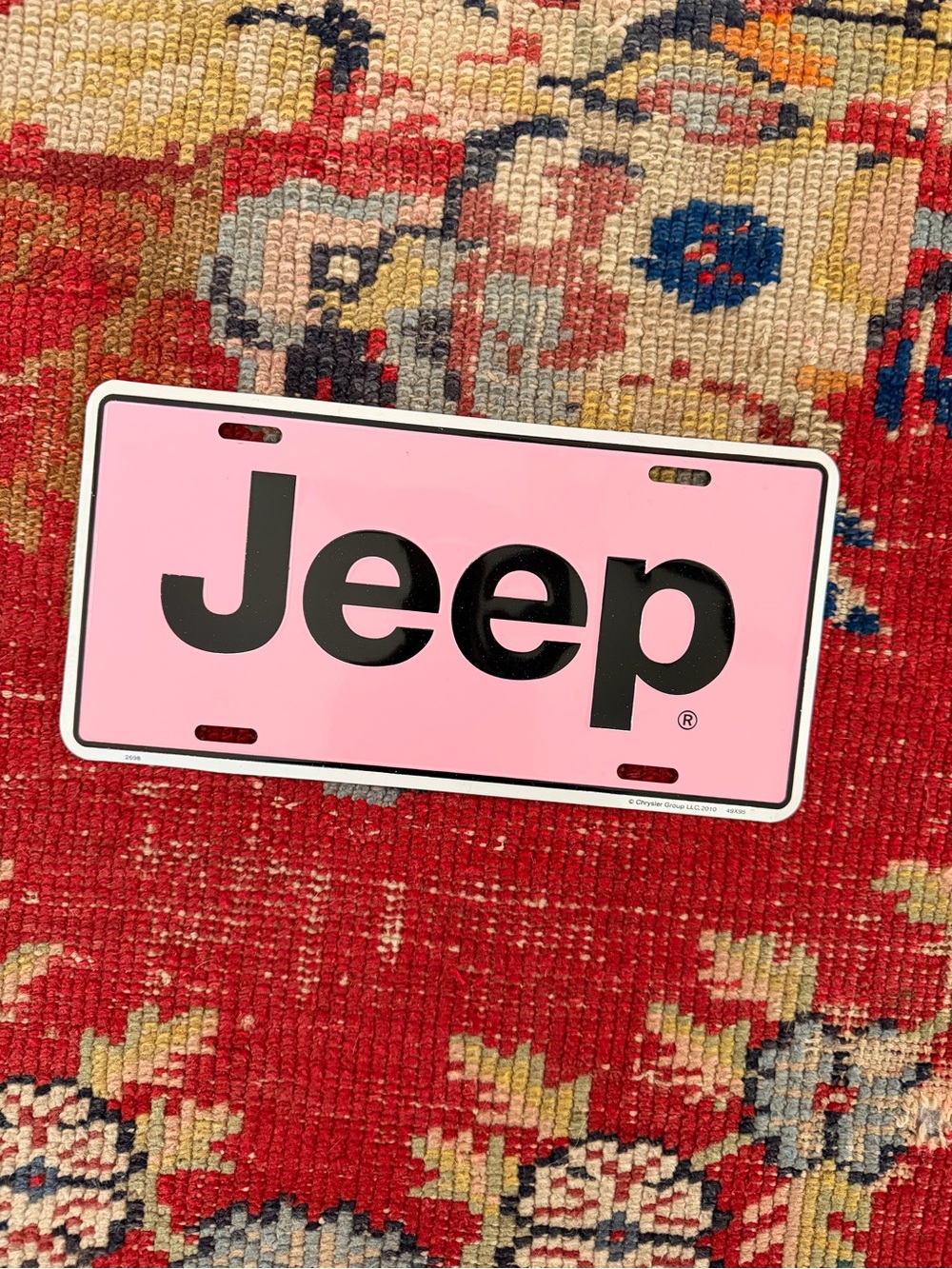 Jeep Pink Logo Decorative License Plate